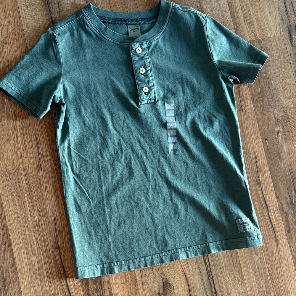 OshKosh B'gosh Green Henley Tee